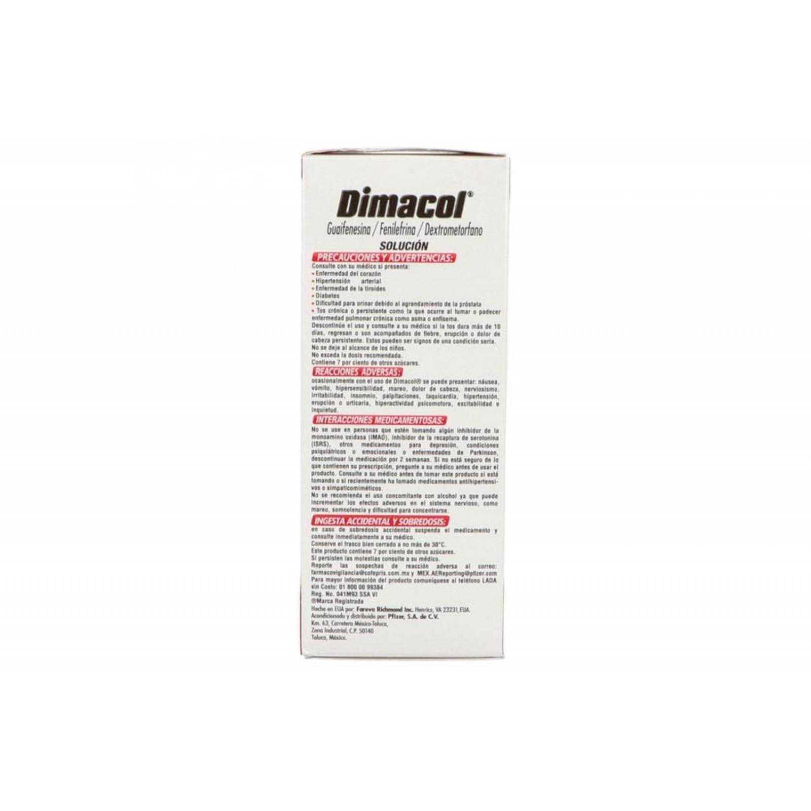 Dimacol Adulto Solución Caja Con Frasco Con 150mL 