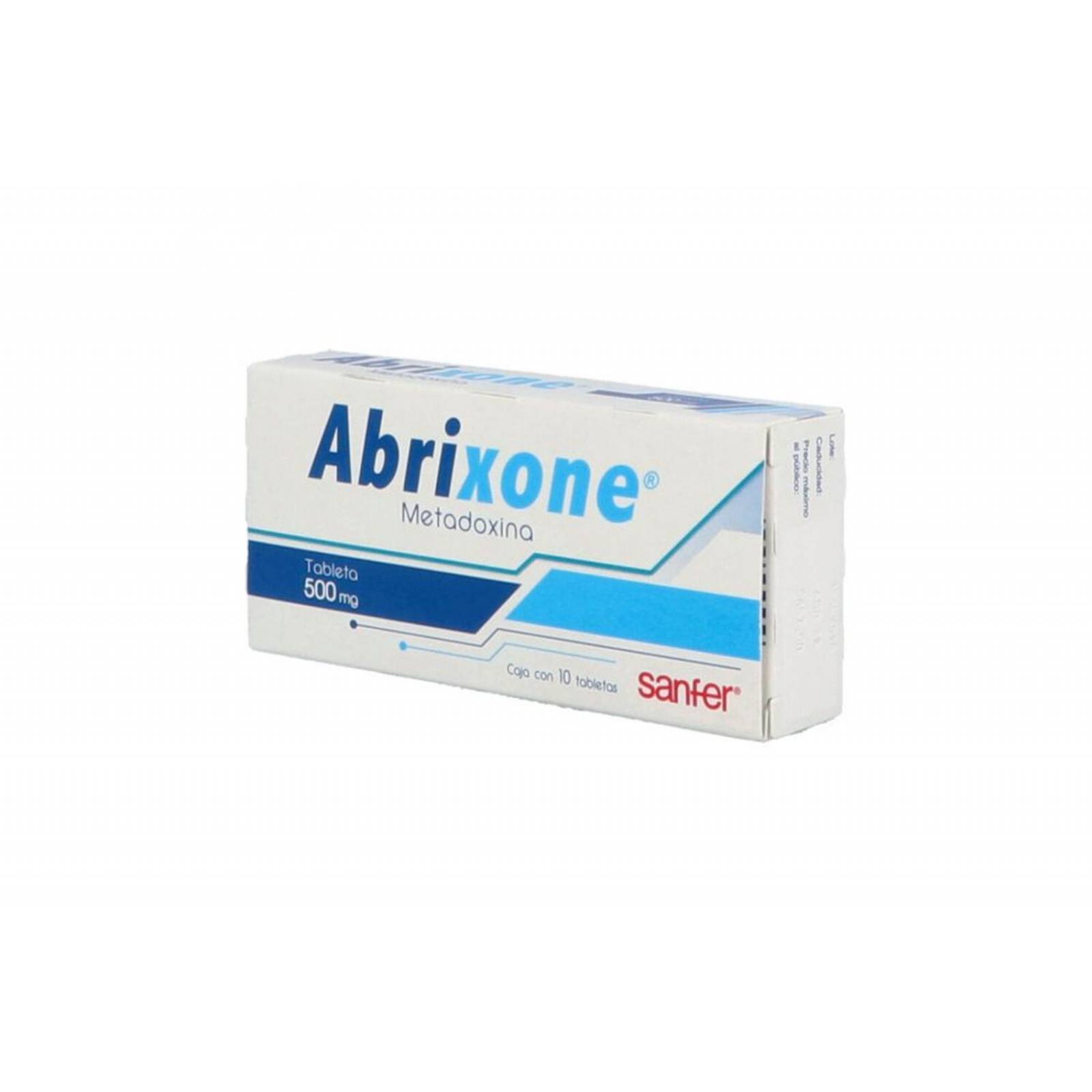 Abrixone 500 mg Caja con 10 Tabletas 