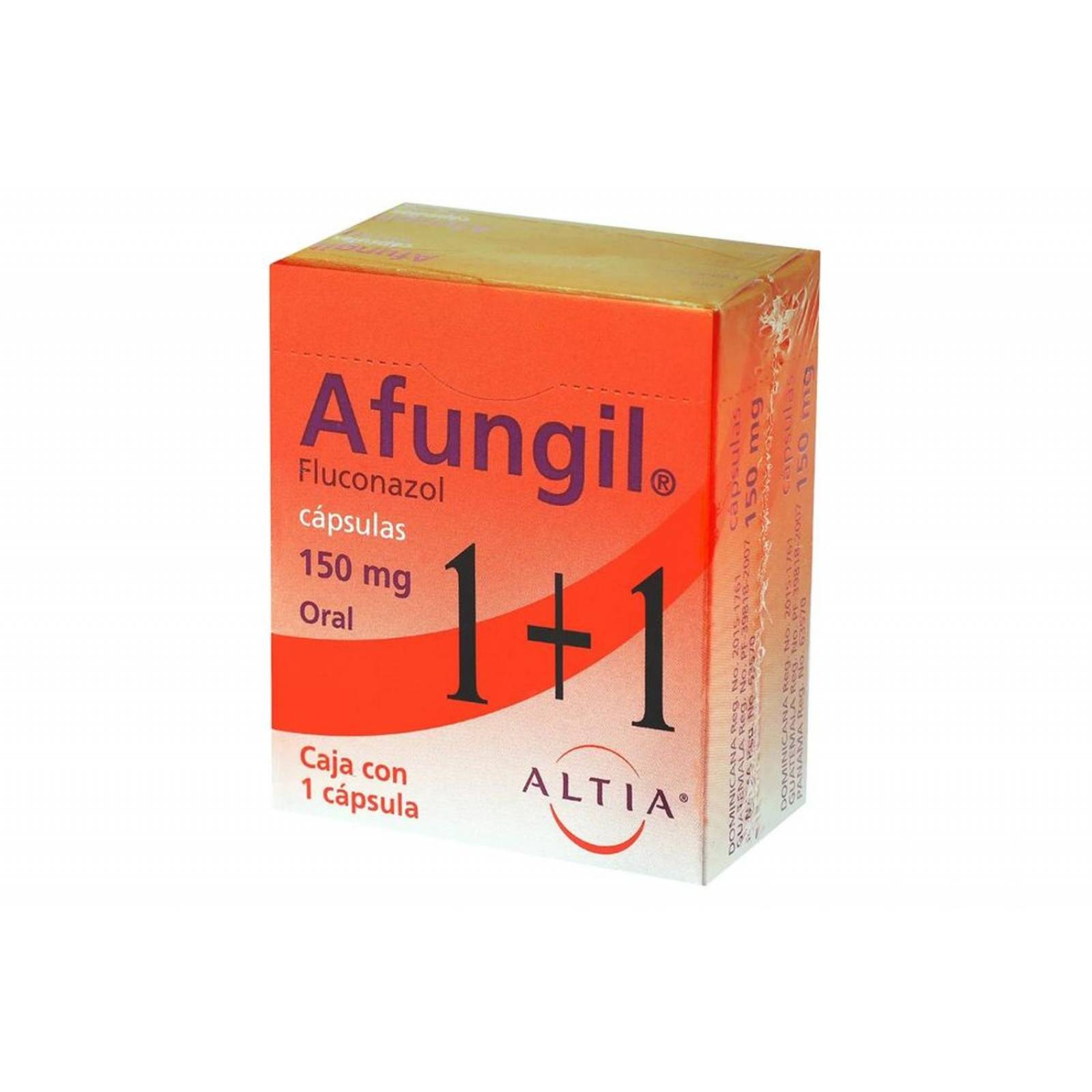 Afungil 150 mg 2 Cajas Con Una Cápsula Cada Una 