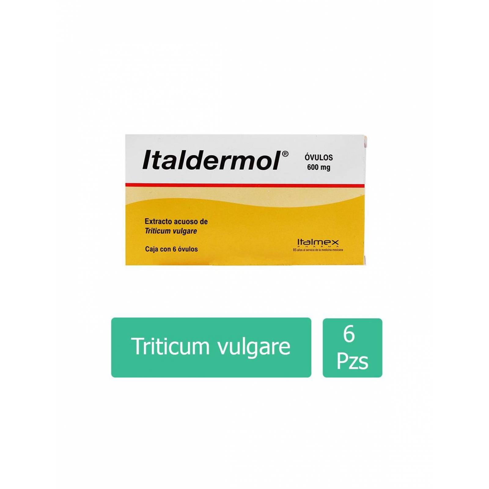 Italdermol 600 mg Caja Con 6 Óvulos 