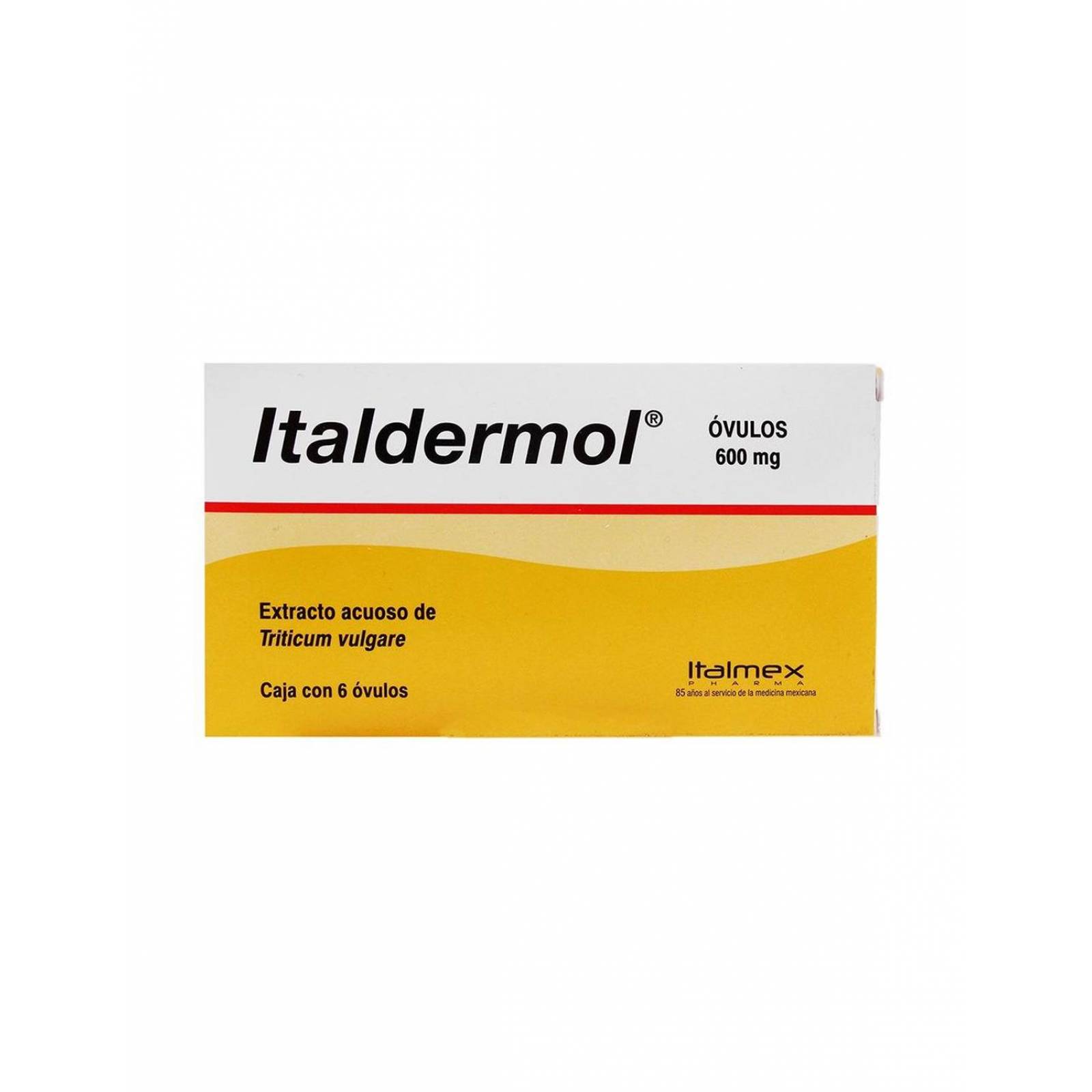 Italdermol 600 mg Caja Con 6 Óvulos 