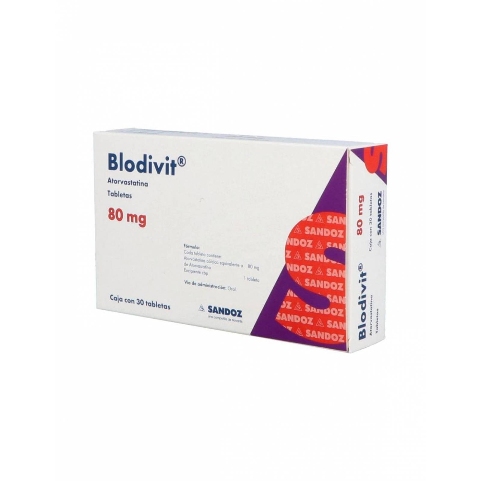 Blodivit 80 mg Caja Con 30 Tabletas 