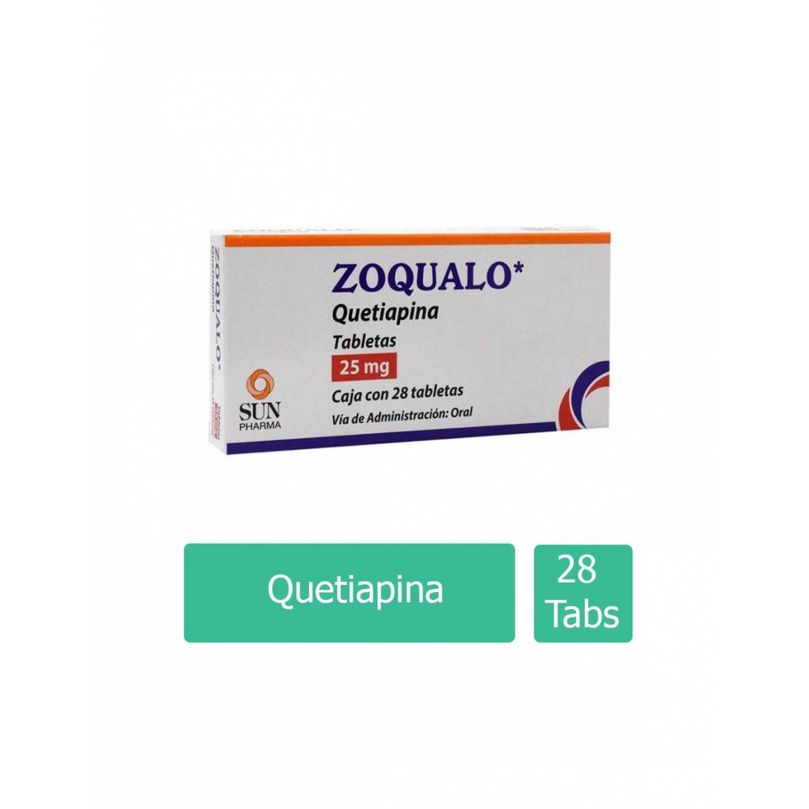 Zoqualo 25 mg Caja Con 28 Tabletas 