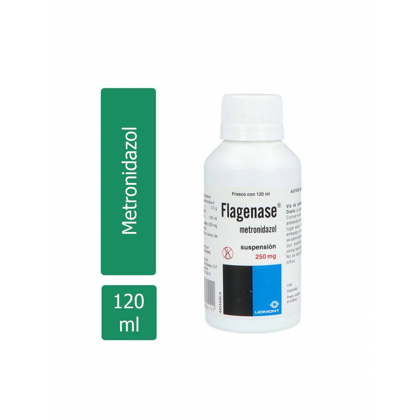 Flagenase Suspensión 250 mg Frasco Con 120 mL 