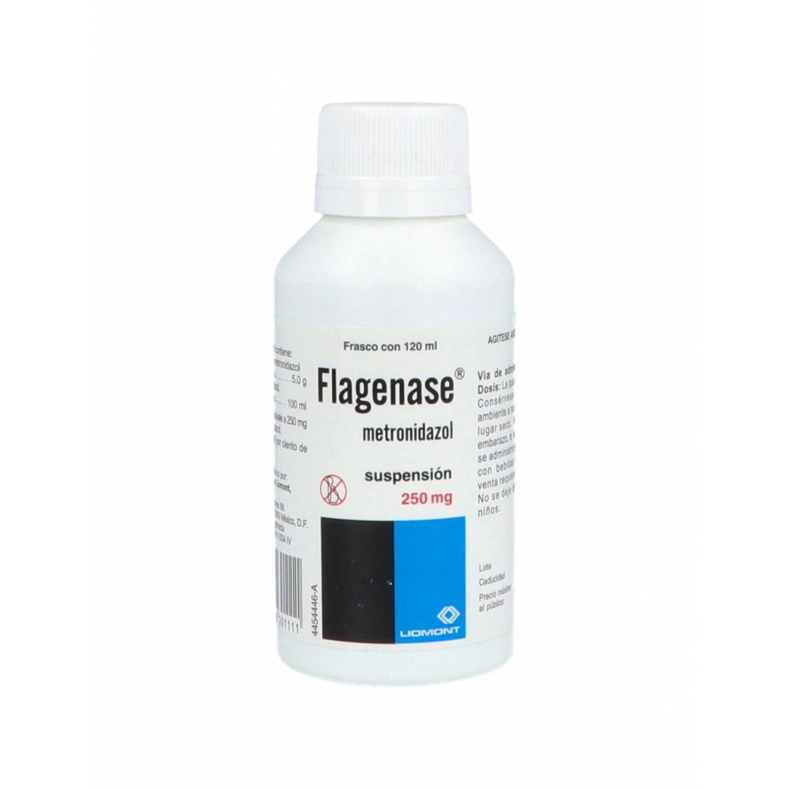 Flagenase Suspensión 250 mg Frasco Con 120 mL 