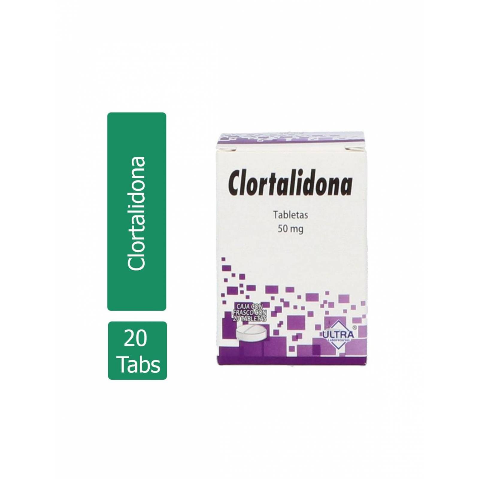 Clortalidon 50 mg Caja Con 30 Tabletas 