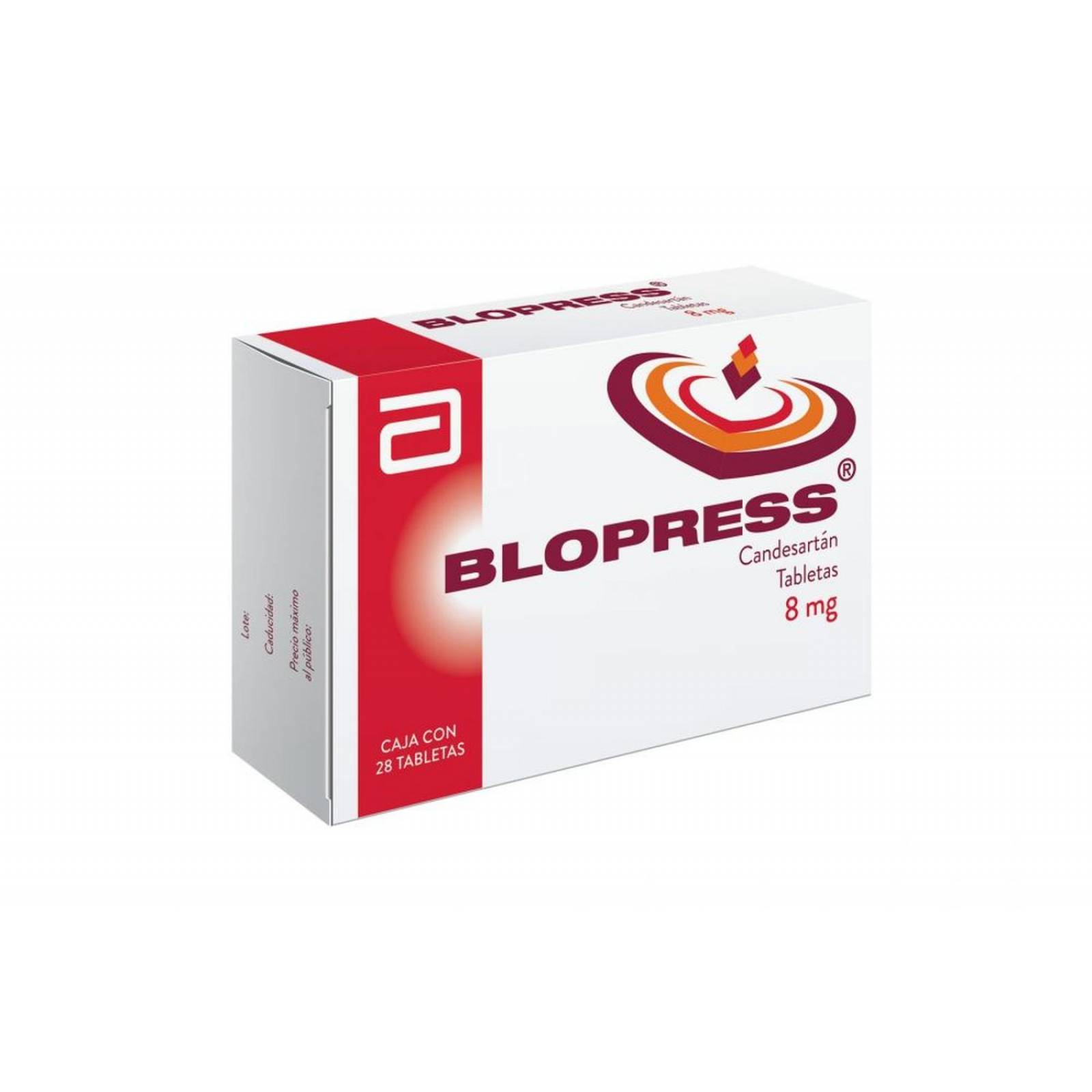 Blopress 8 mg Caja Con 28 Tabletas 