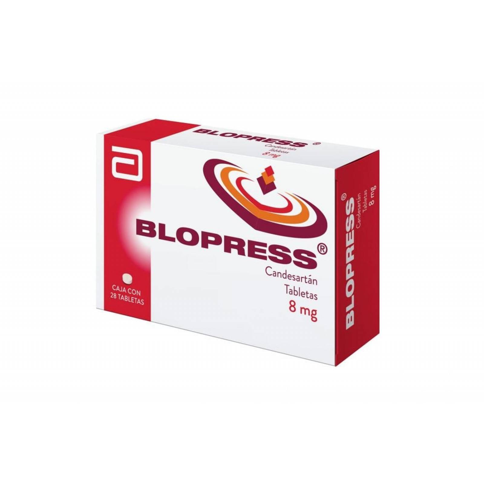 Blopress 8 mg Caja Con 28 Tabletas 