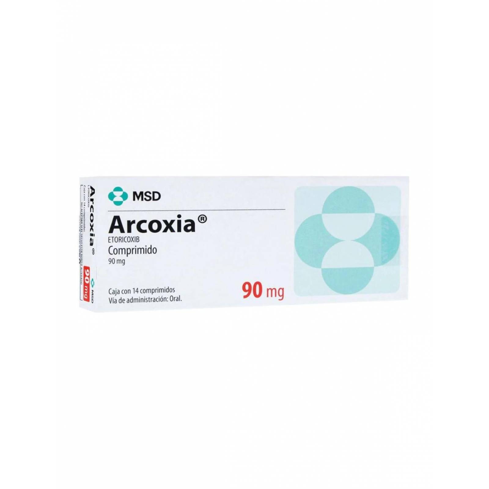 Arcoxia 90 mg Caja Con 14 Comprimidos 