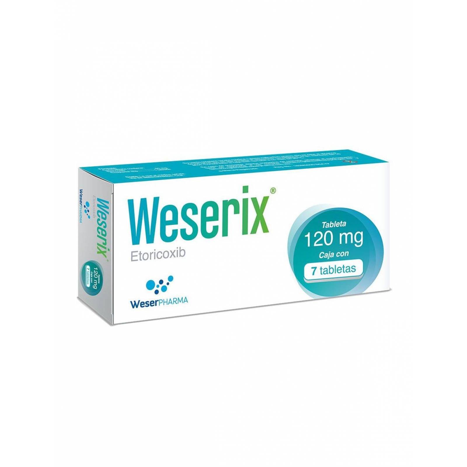 Weserix 120 mg Caja Con 7 Tabletas 