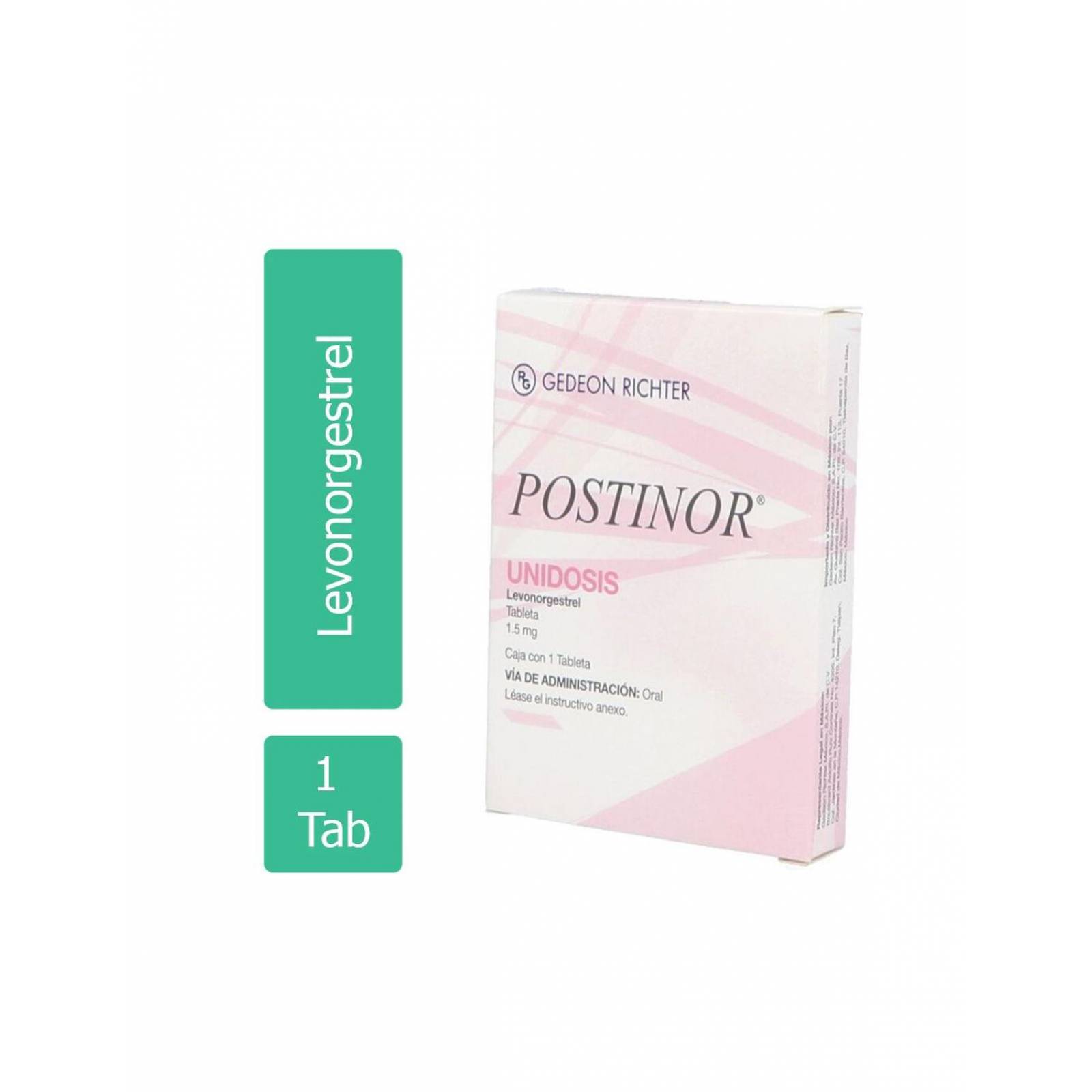 Postinor2 Uidosis 1.5 mg Caja Con 1 Tableta 