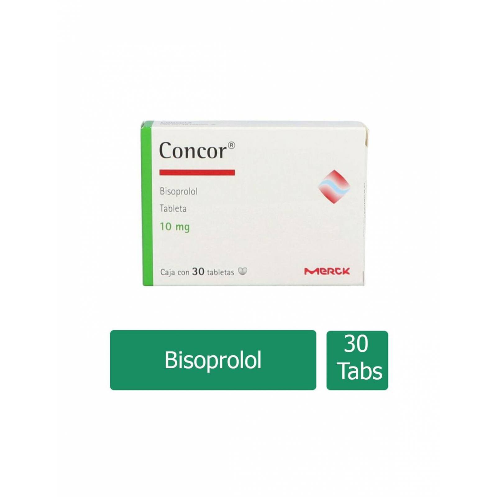 Concor 10 mg Caja Con 30 Grageas 