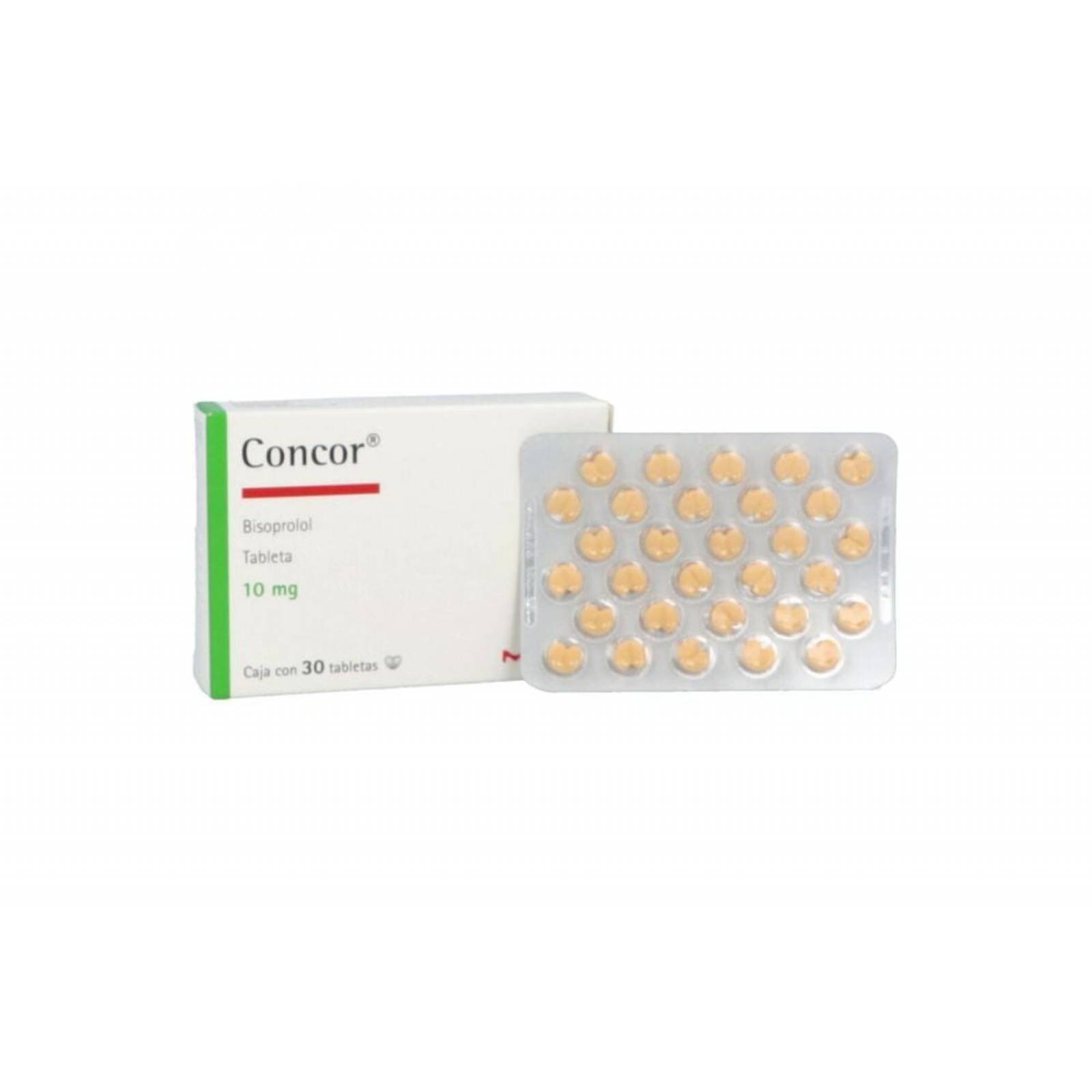 Concor 10 mg Caja Con 30 Grageas 