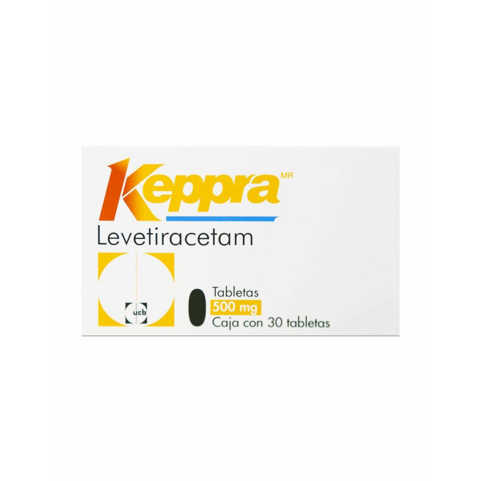 Keppra 500 mg Caja Con 30 Tabletas 