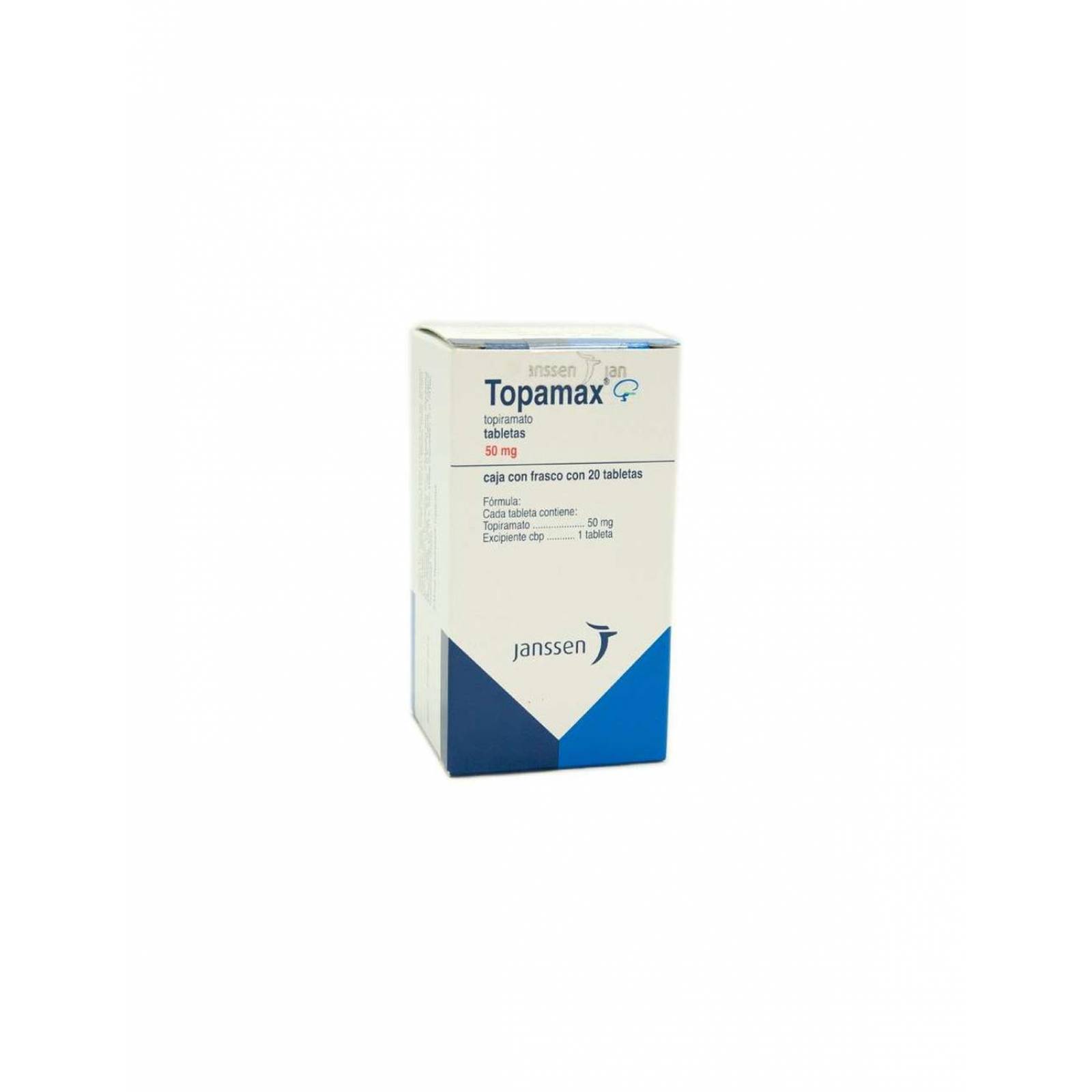 Topamax 50 mg Caja Con Frasco Con 20 Tabletas 
