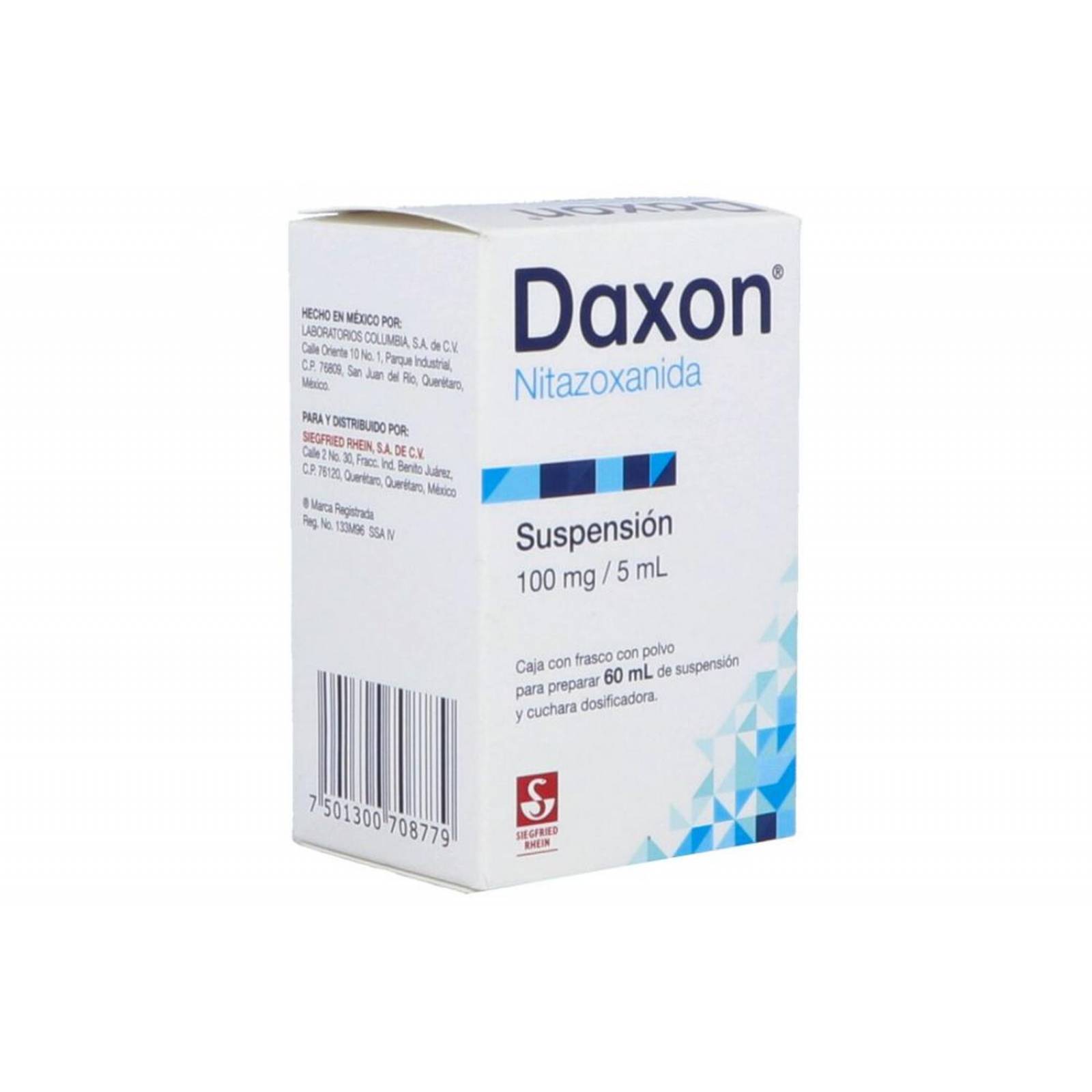 Daxon 100mg/5mL Caja Con Frasco Con Polvo Para Prepara 60mL De Mezcla 