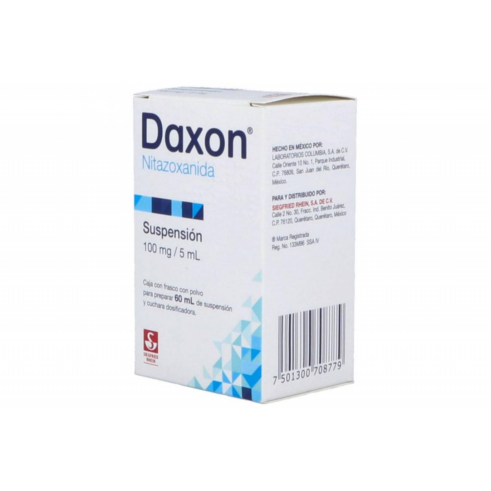 Daxon 100mg/5mL Caja Con Frasco Con Polvo Para Prepara 60mL De Mezcla 