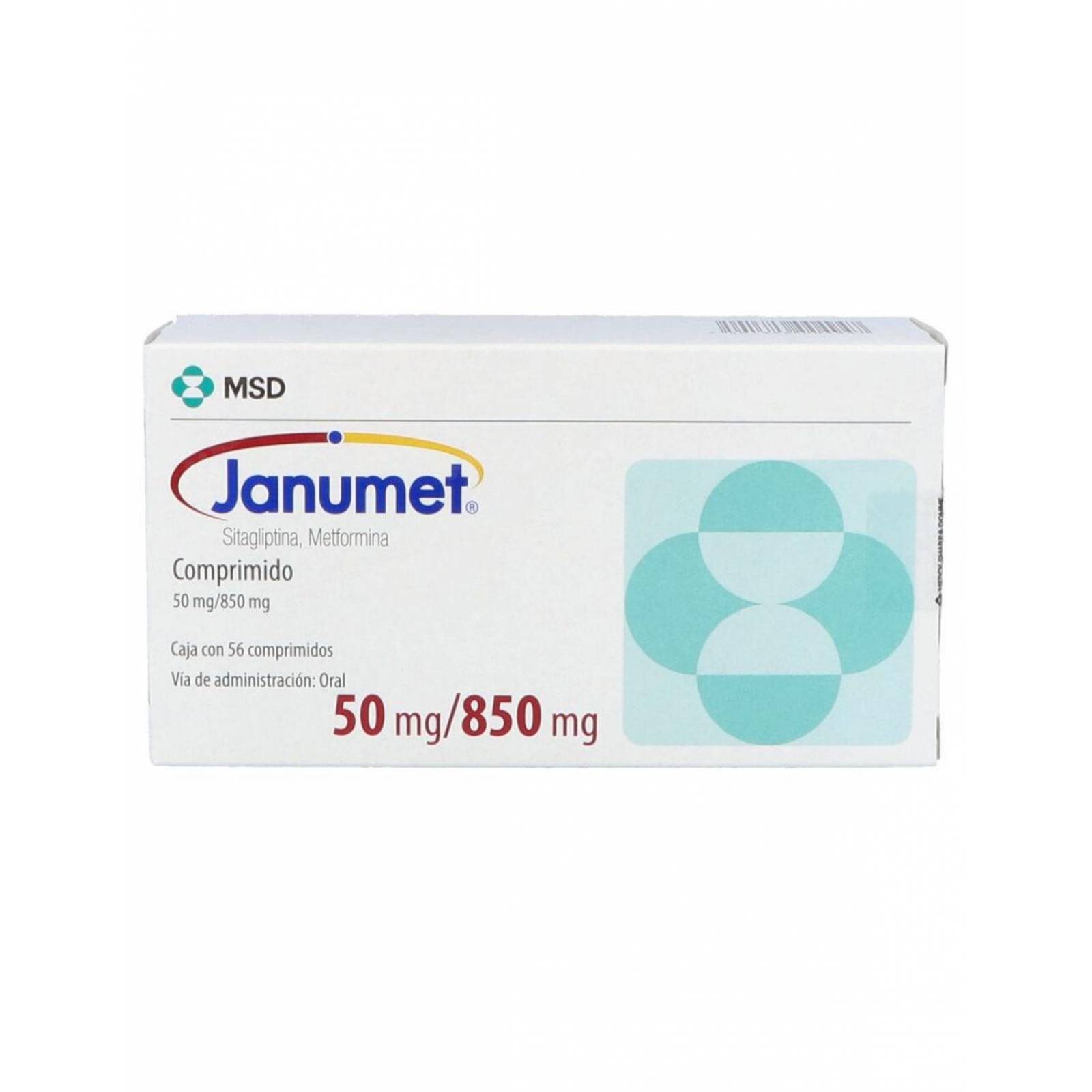 Janumet 50 / 850 mg Caja Con 56 Comprimidos 