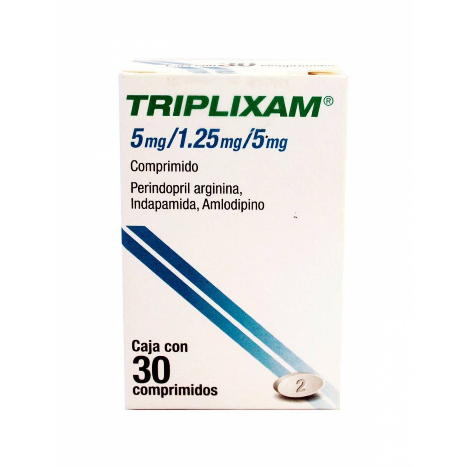 Triplixam 5 mg / 1.25 mg / 5 mg Caja Con 30 Comprimidos 