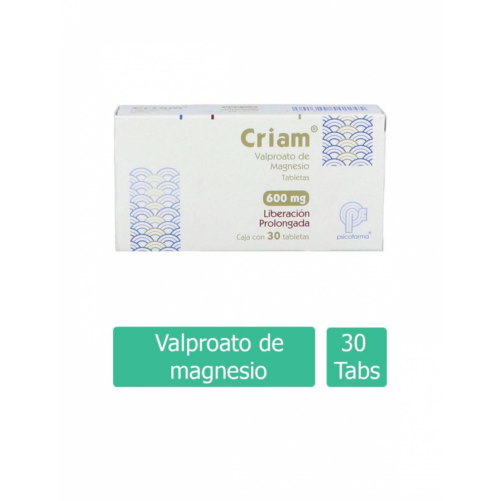 Criam 600 mg Caja Con 30 Tabletas 