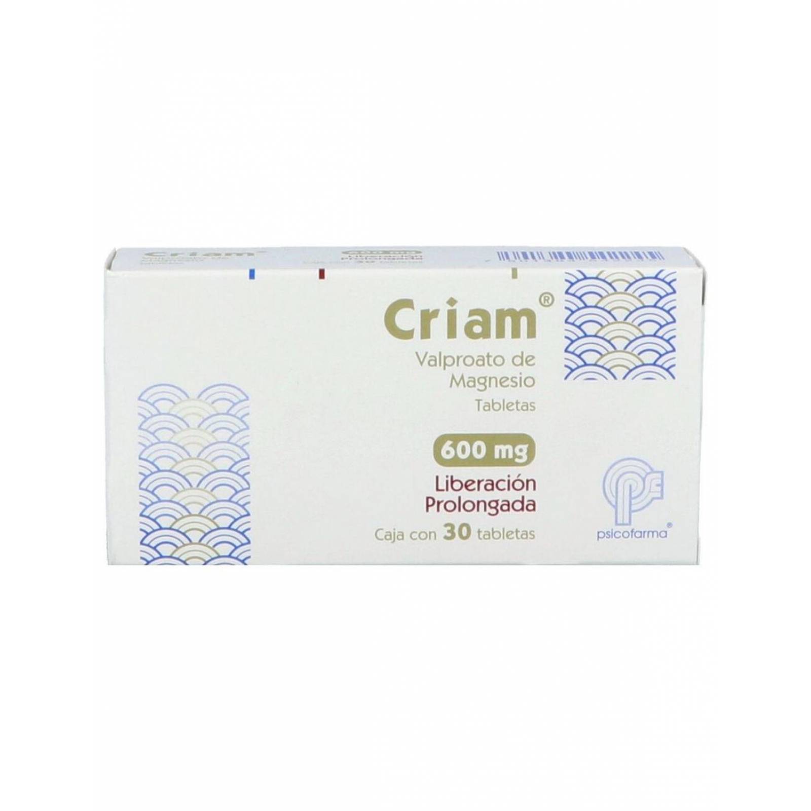 Criam 600 mg Caja Con 30 Tabletas 