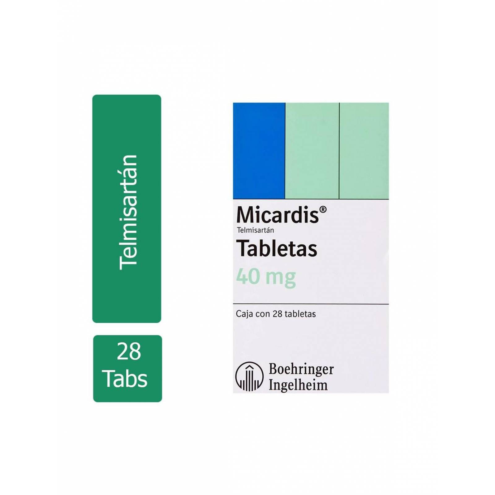 Micardis 40 mg Caja Con 28 Tabletas