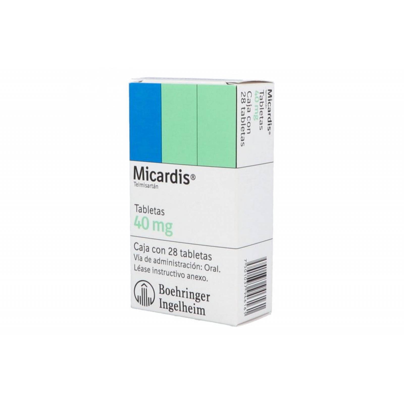 Micardis 40 mg Caja Con 28 Tabletas 