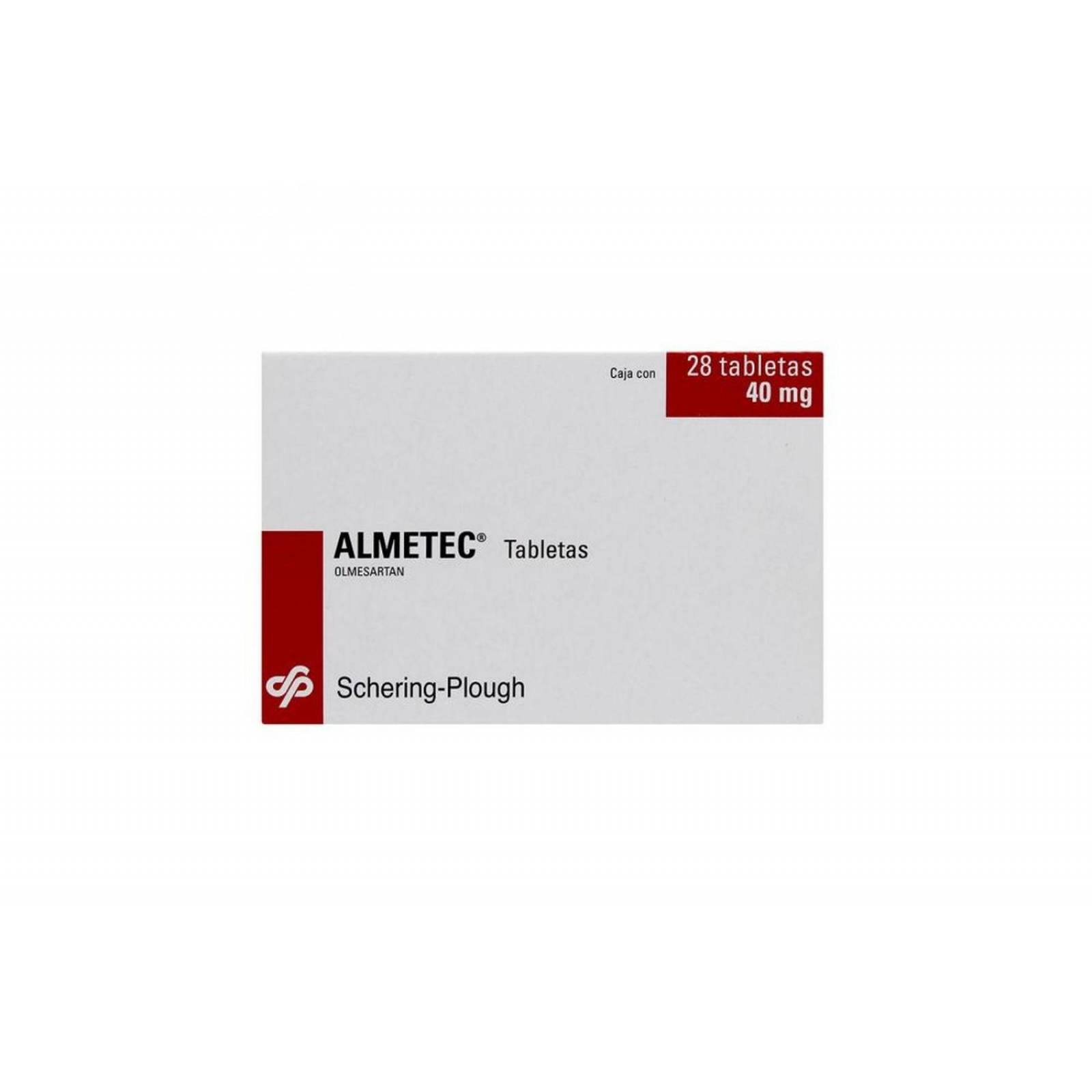 Almetec 40 mg Caja Con 28 Tabletas 