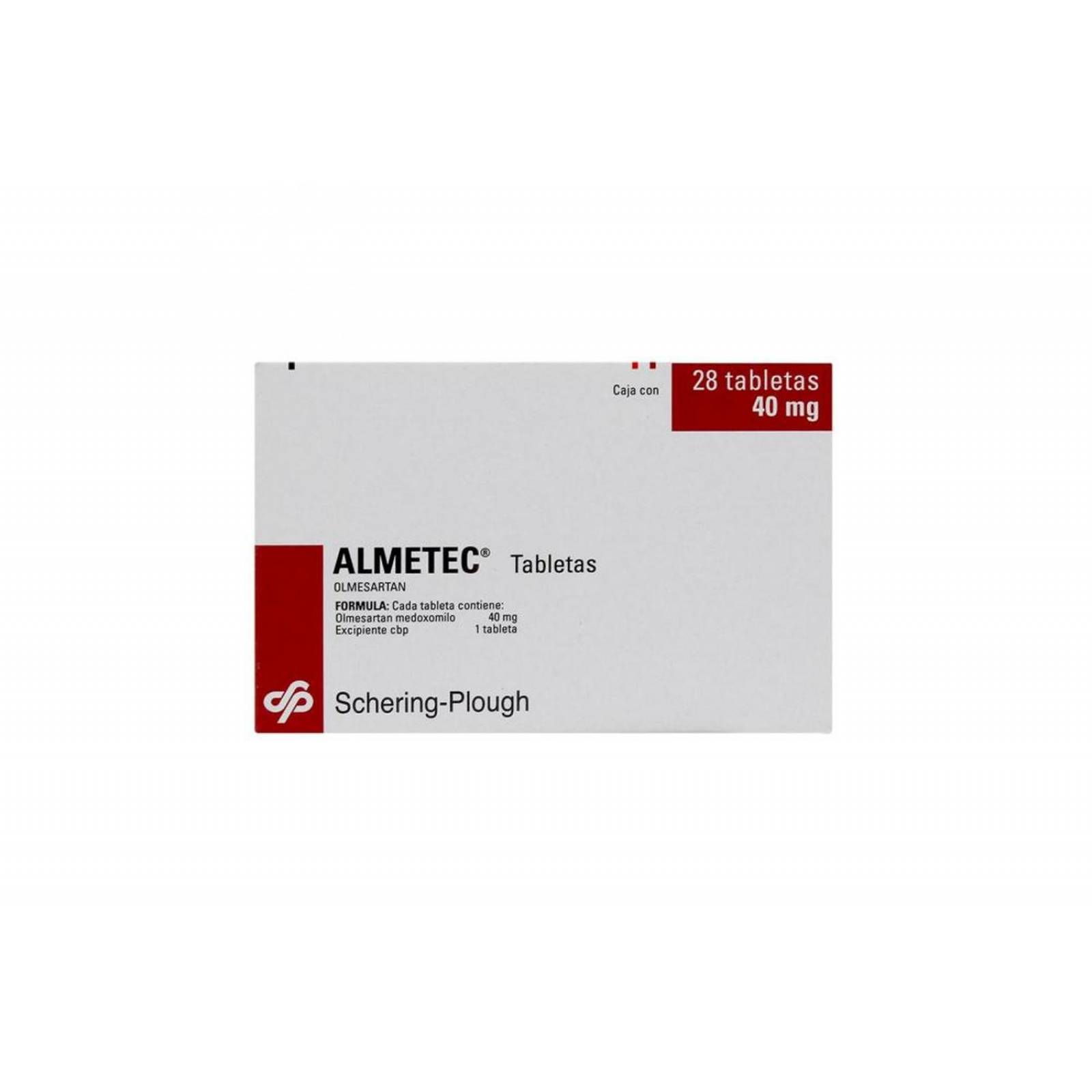 Almetec 40 mg Caja Con 28 Tabletas 