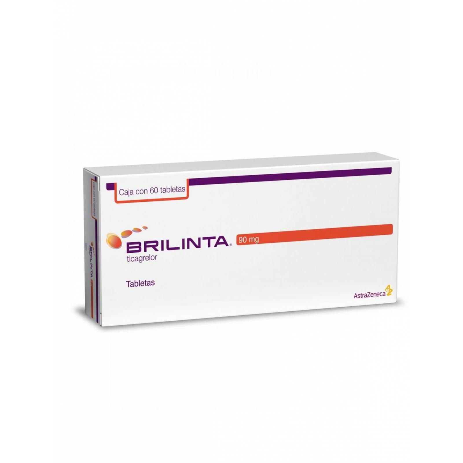 Brilinta 90 mg Caja con 60 Tabletas - RX 