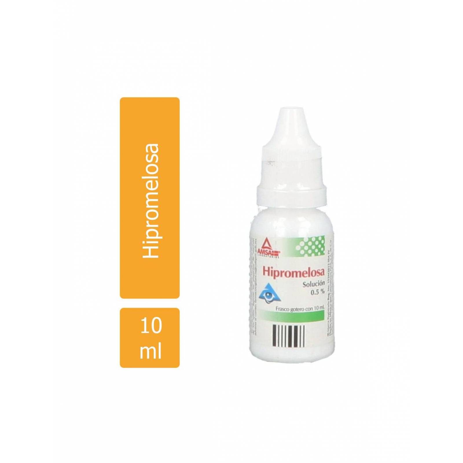 Hipromelosa Solución Oftálmica 0.5% Frasco Gotero Con 10 mL 