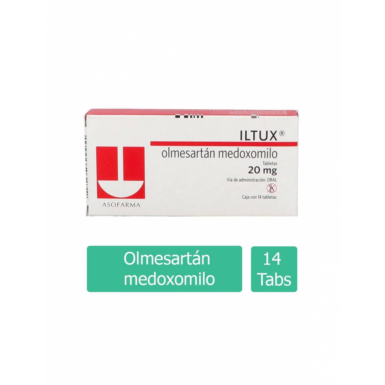 ILTUX 20 mg Caja Con 14 Tabletas 