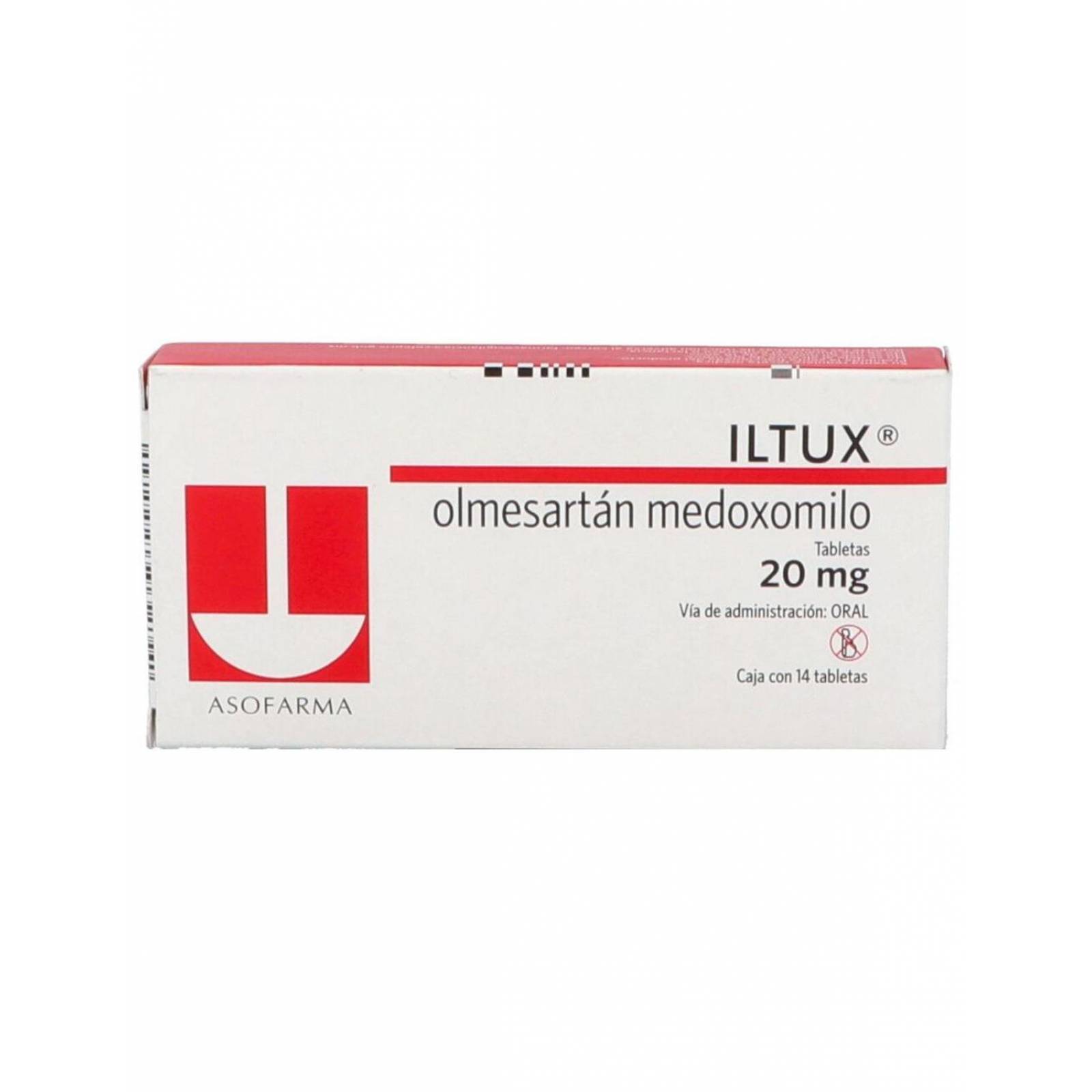 ILTUX 20 mg Caja Con 14 Tabletas 