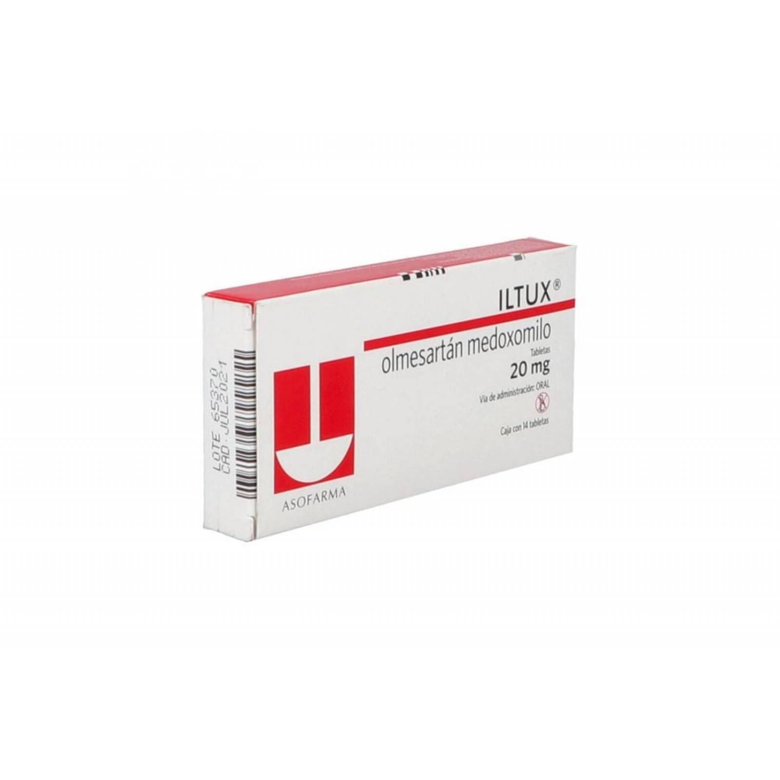 ILTUX 20 mg Caja Con 14 Tabletas 
