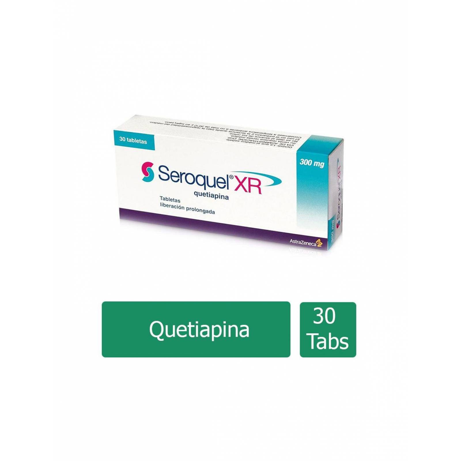 Seroquel XR 300 mg Caja Con 30 Tabletas 