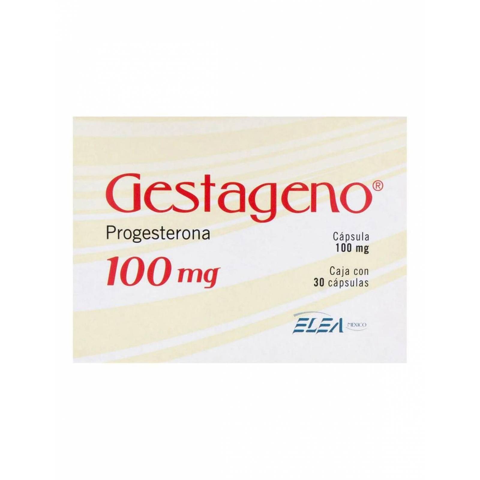 Gestageno 100 mg Caja Con 30 Cápsulas 