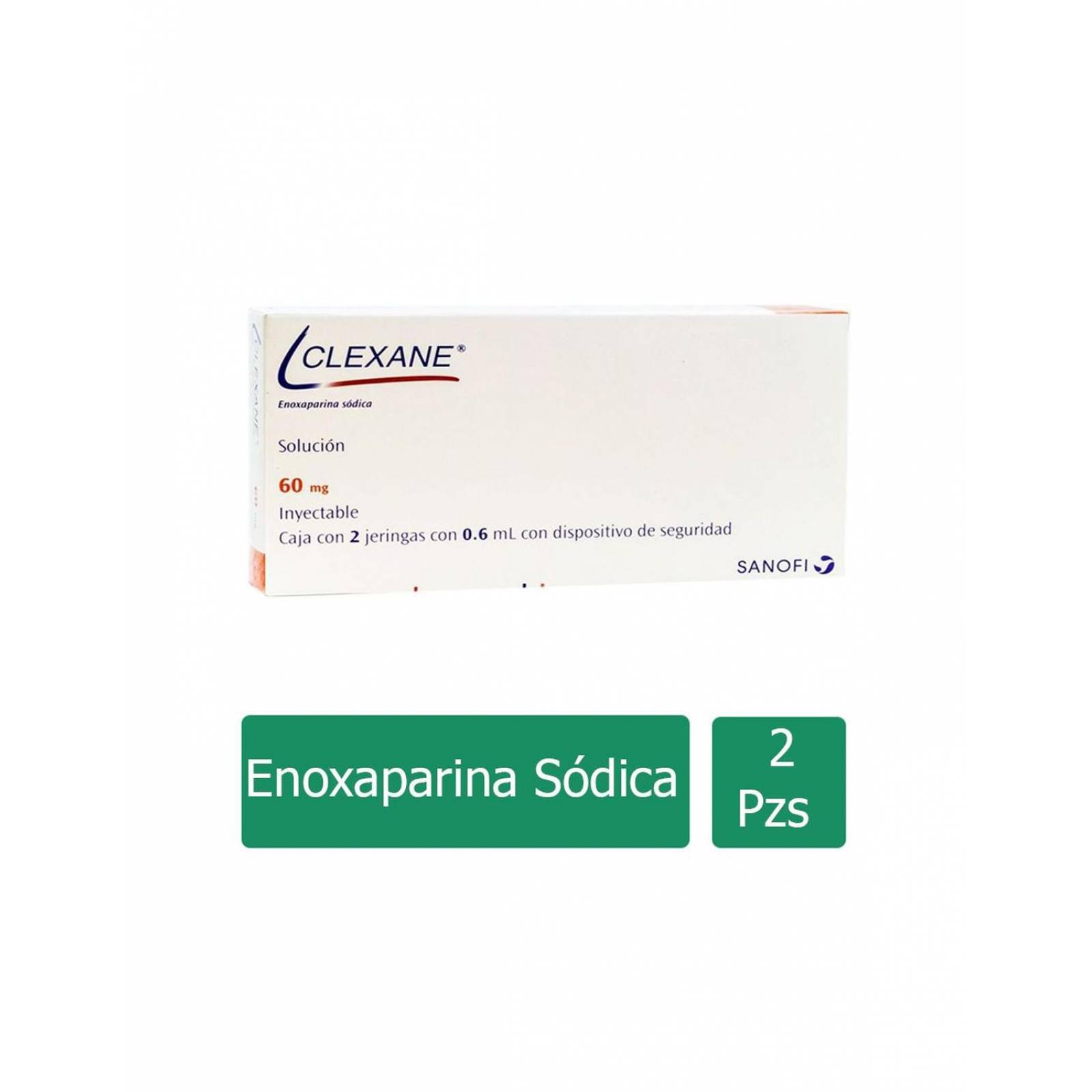 Clexane 60 mg Solución Caja Con 2 Jeringas Con 0.6 mL - RX 