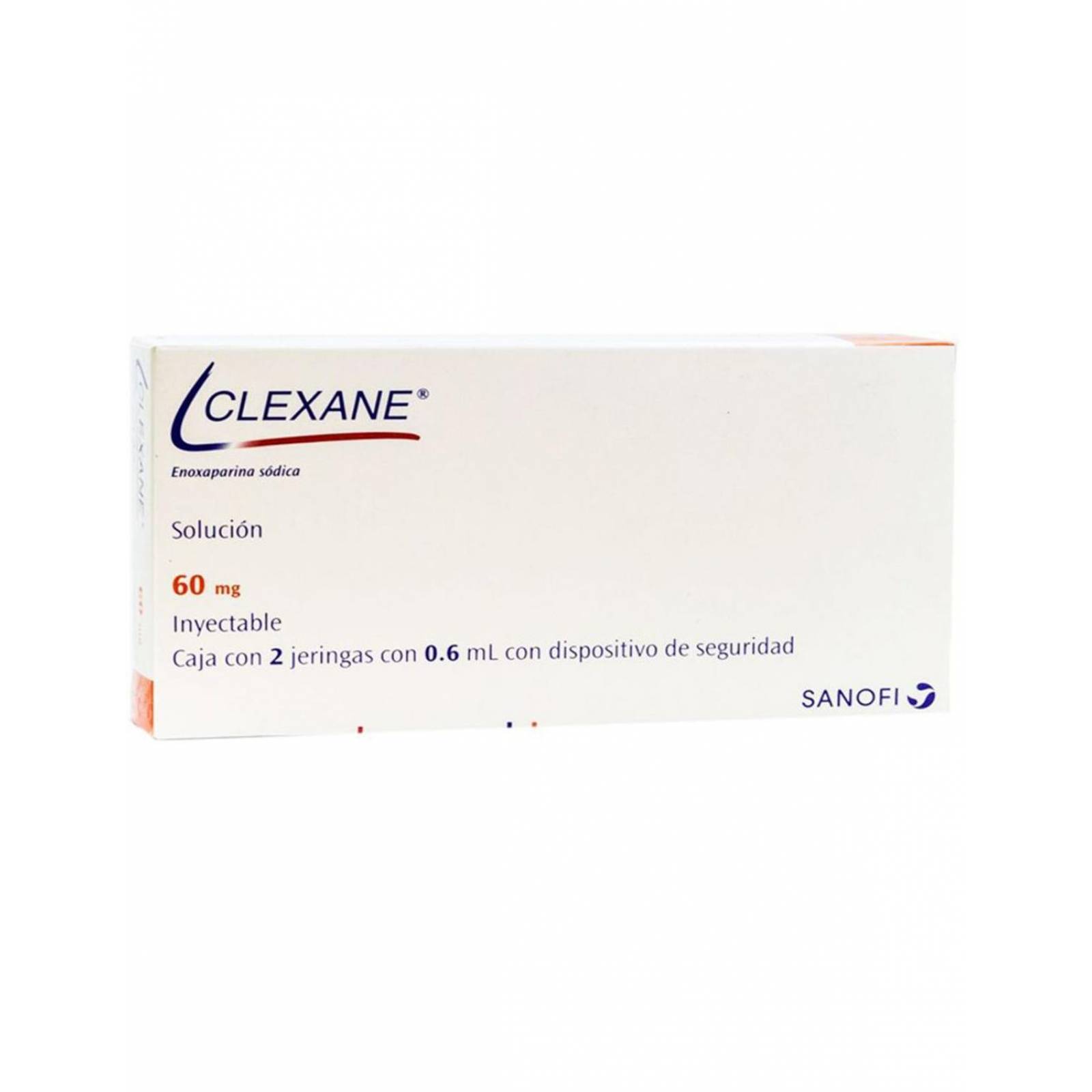 Clexane 60 mg Solución Caja Con 2 Jeringas Con 0.6 mL - RX 