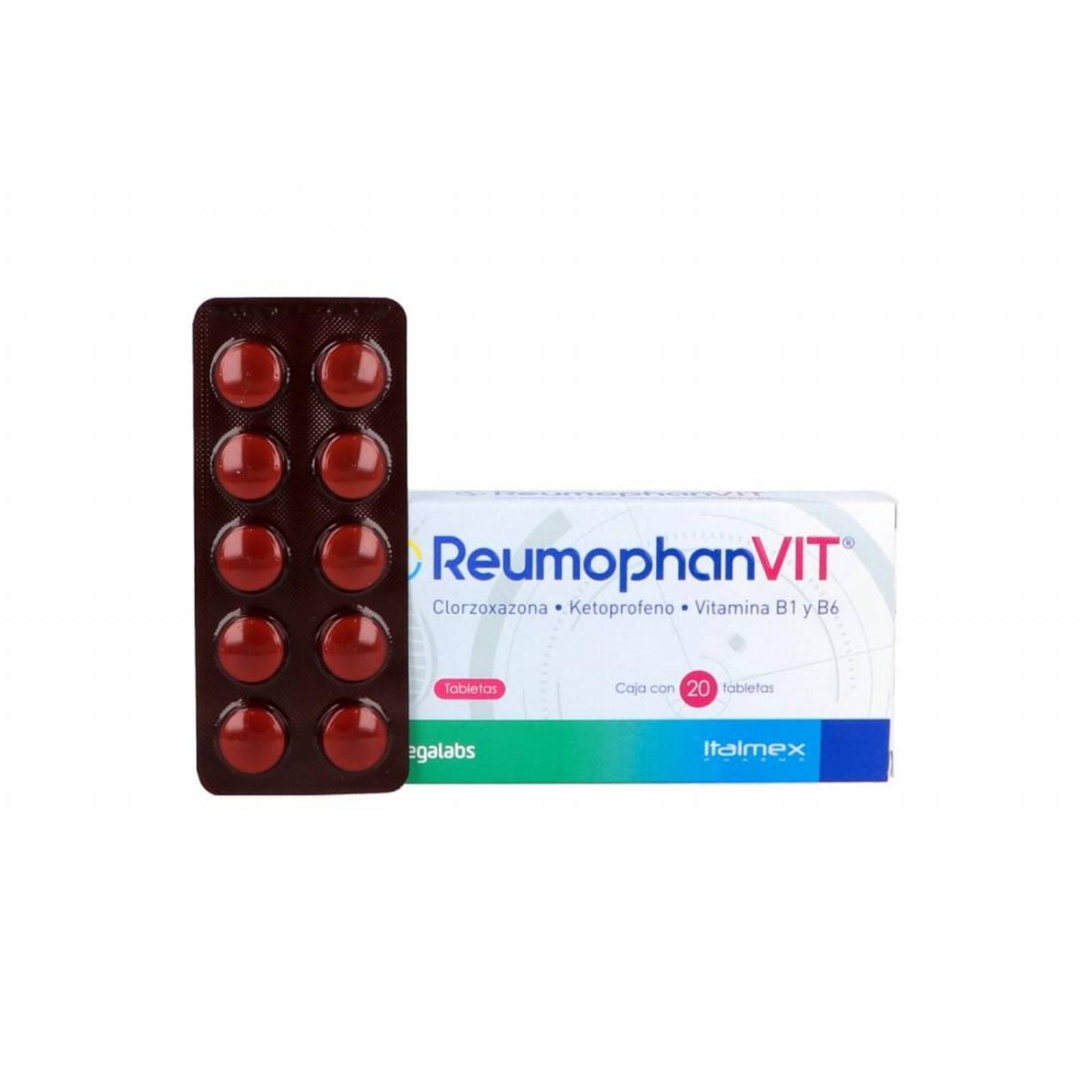 Reumophan Vit 250 mg Caja Con 20 Tabletas 