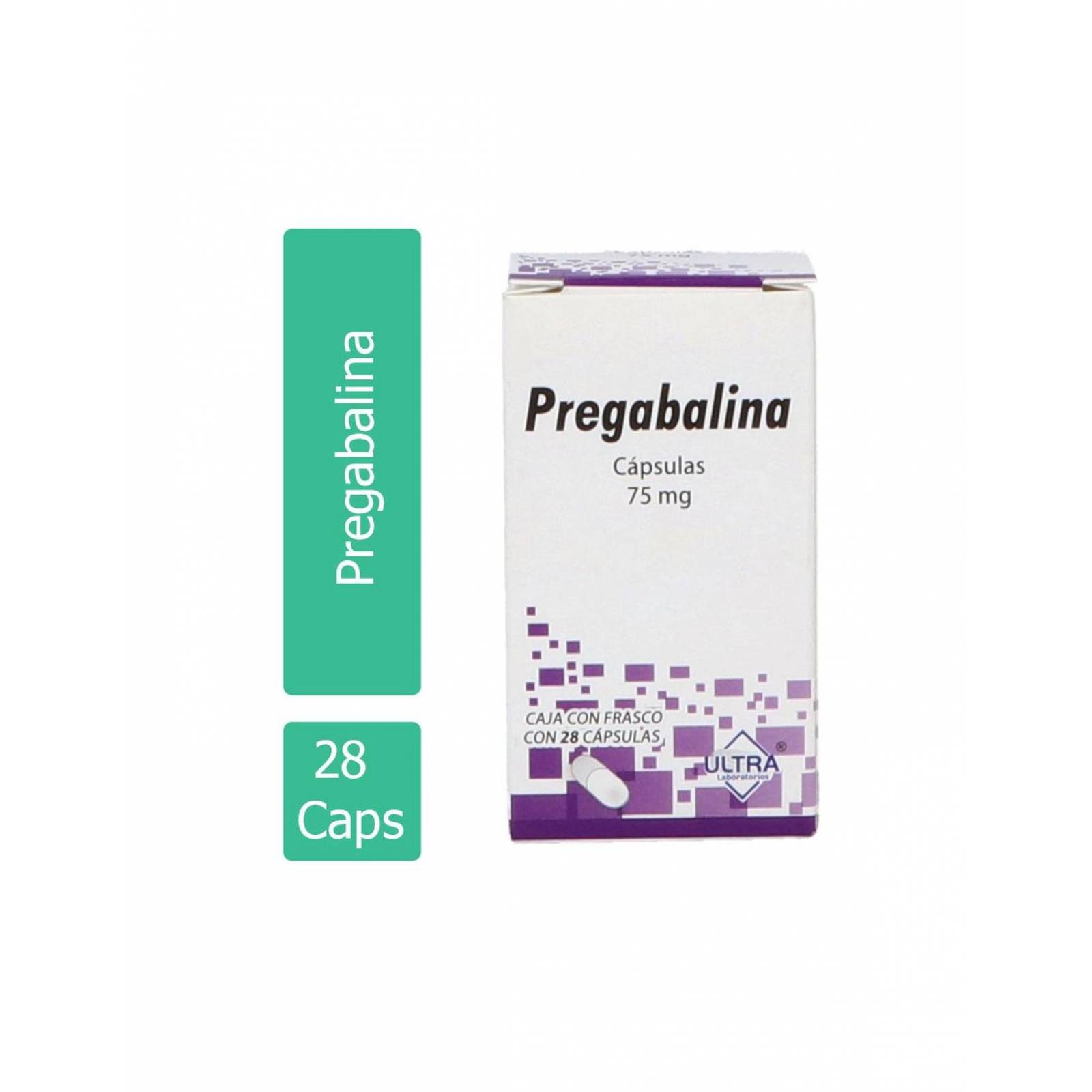 Pregabalina 75 mg Caja Con 28 Tabletas 