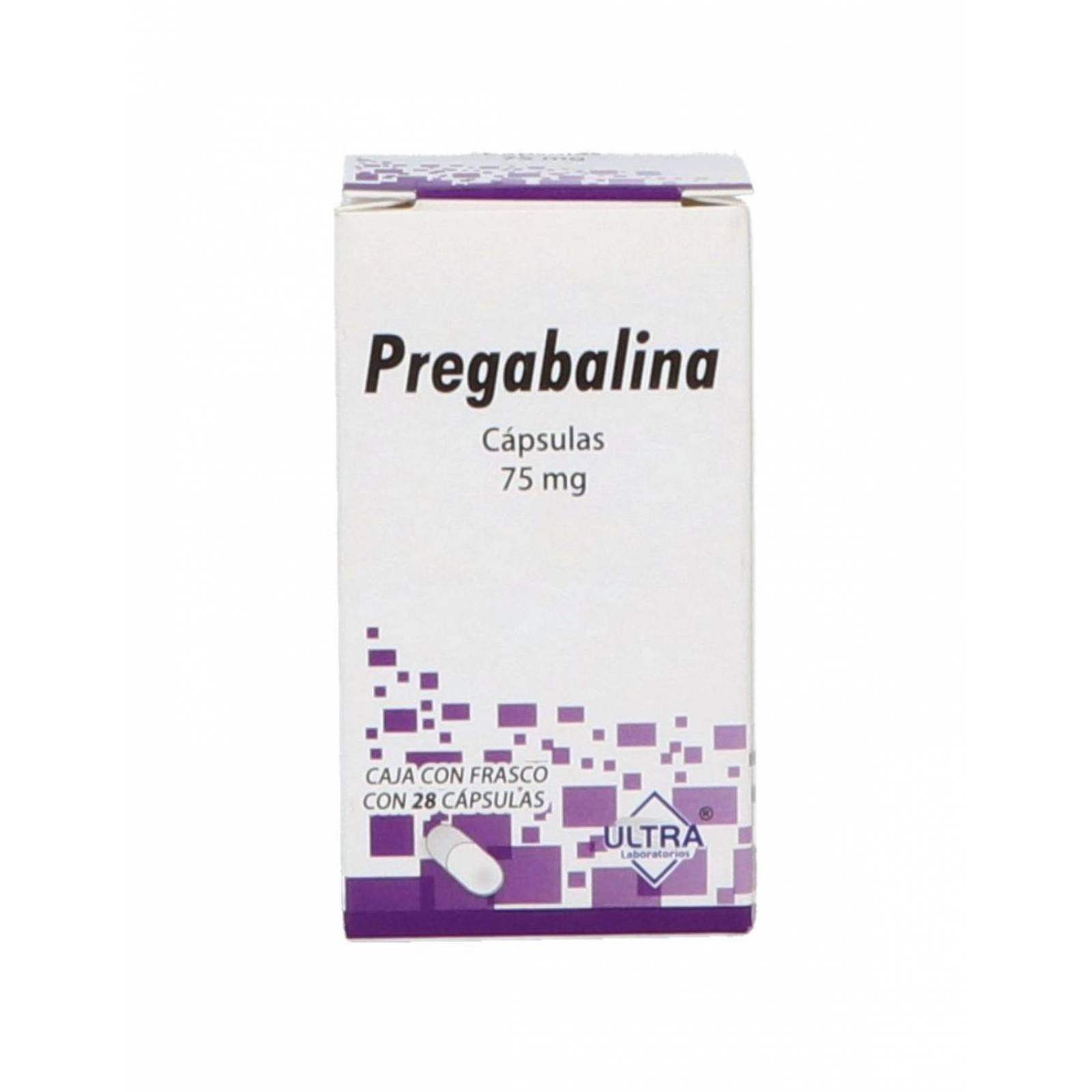 Pregabalina 75 mg Caja Con 28 Tabletas 