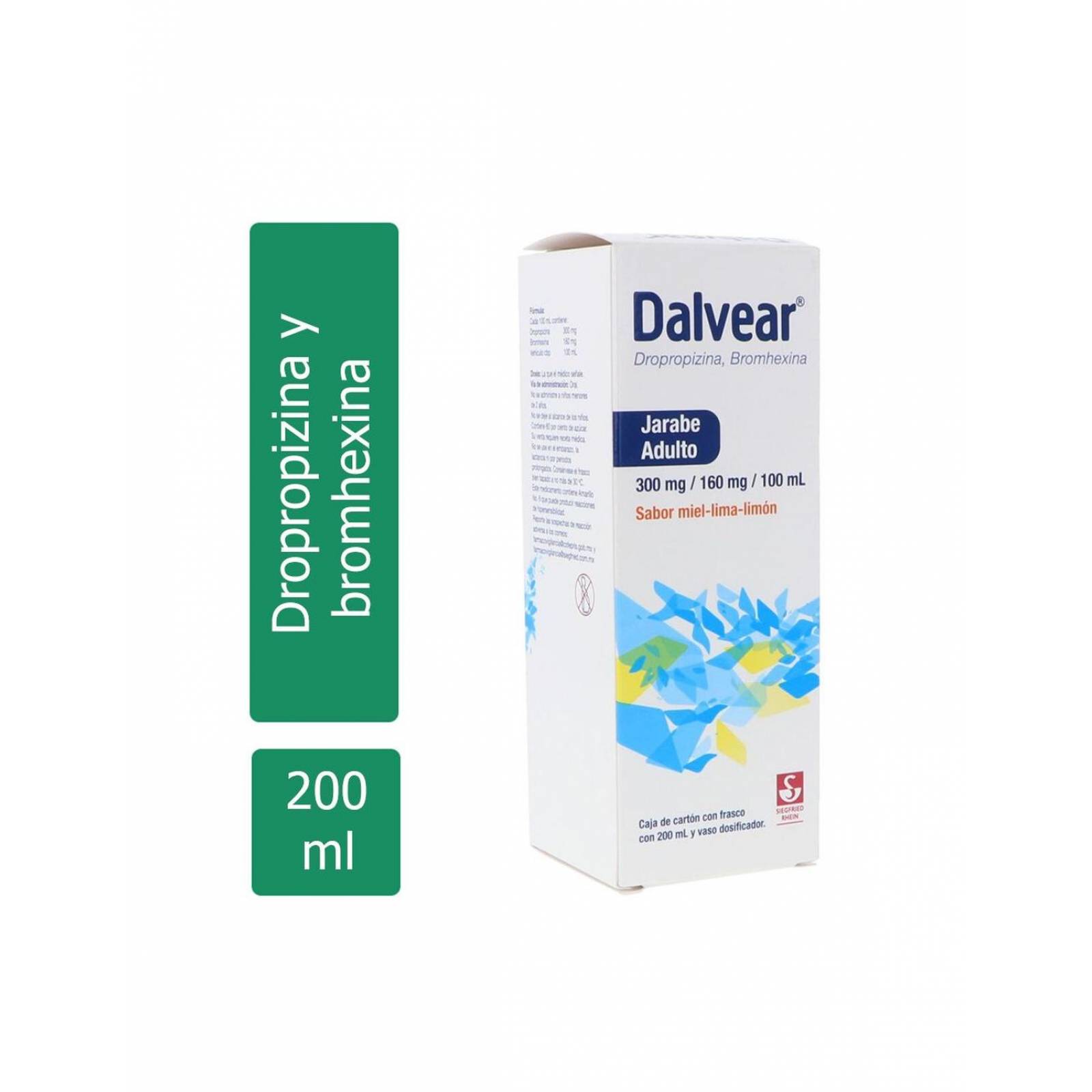 Dalvear 300mg/160mg/100mL Frasco Con 200mL 