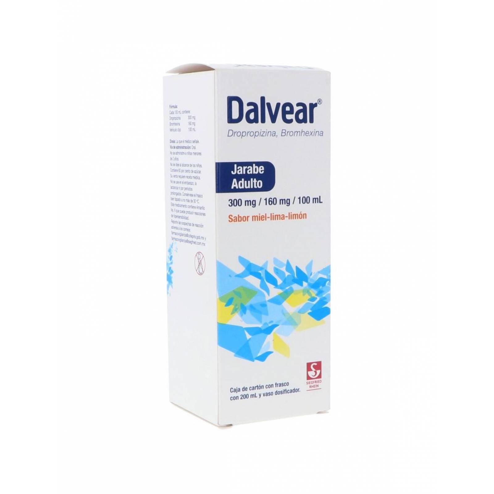 Dalvear 300mg/160mg/100mL Frasco Con 200mL 