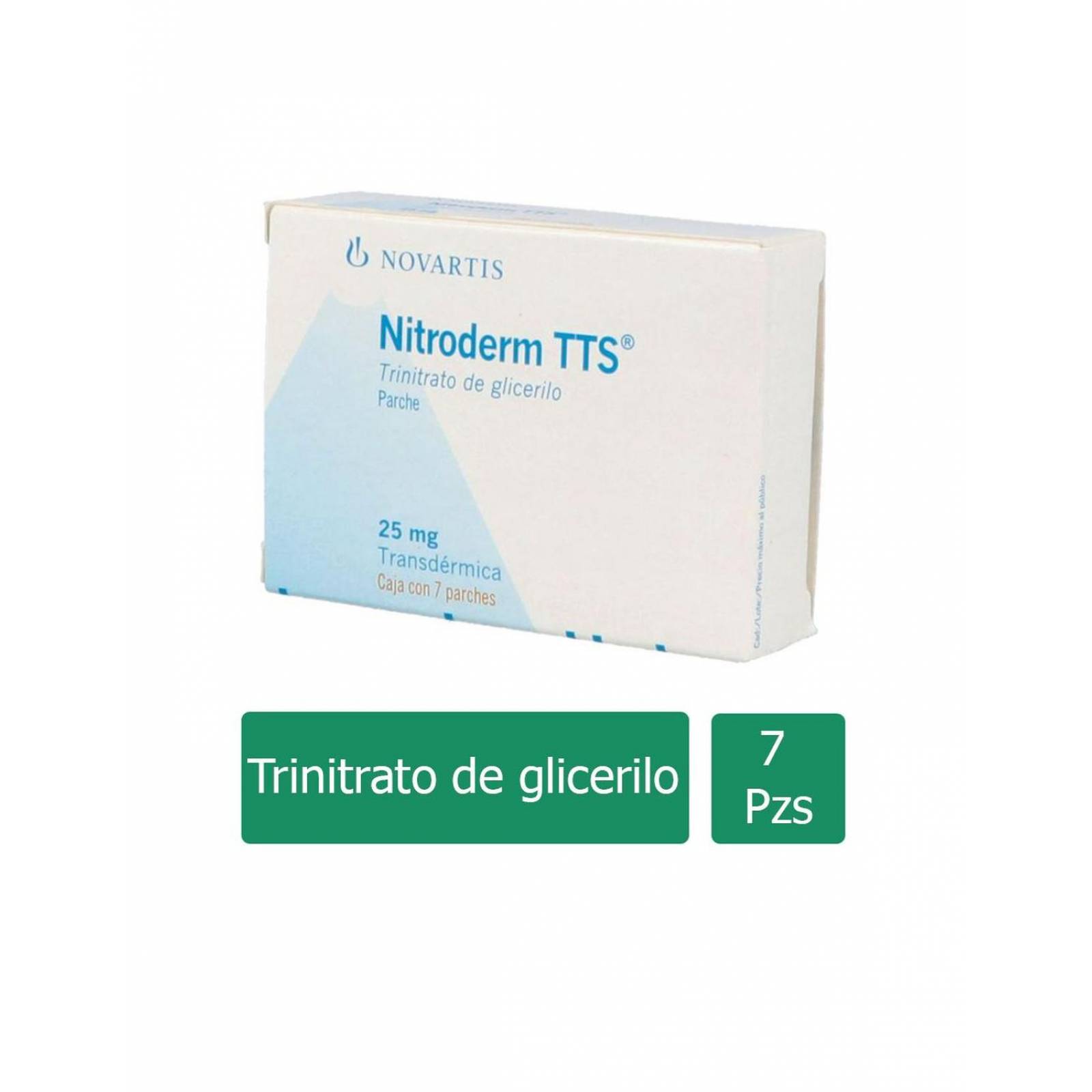 Nitroderm TTS 25 mg/Día Caja Con 7 Parches 