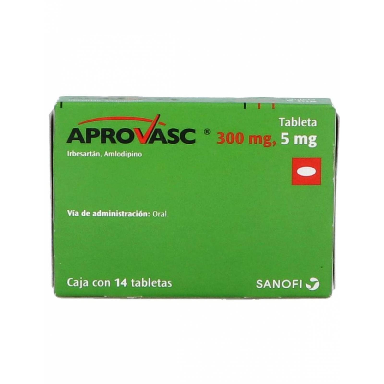 Aprovasc 300 mg / 5 mg Caja Con 14 Tabletas 