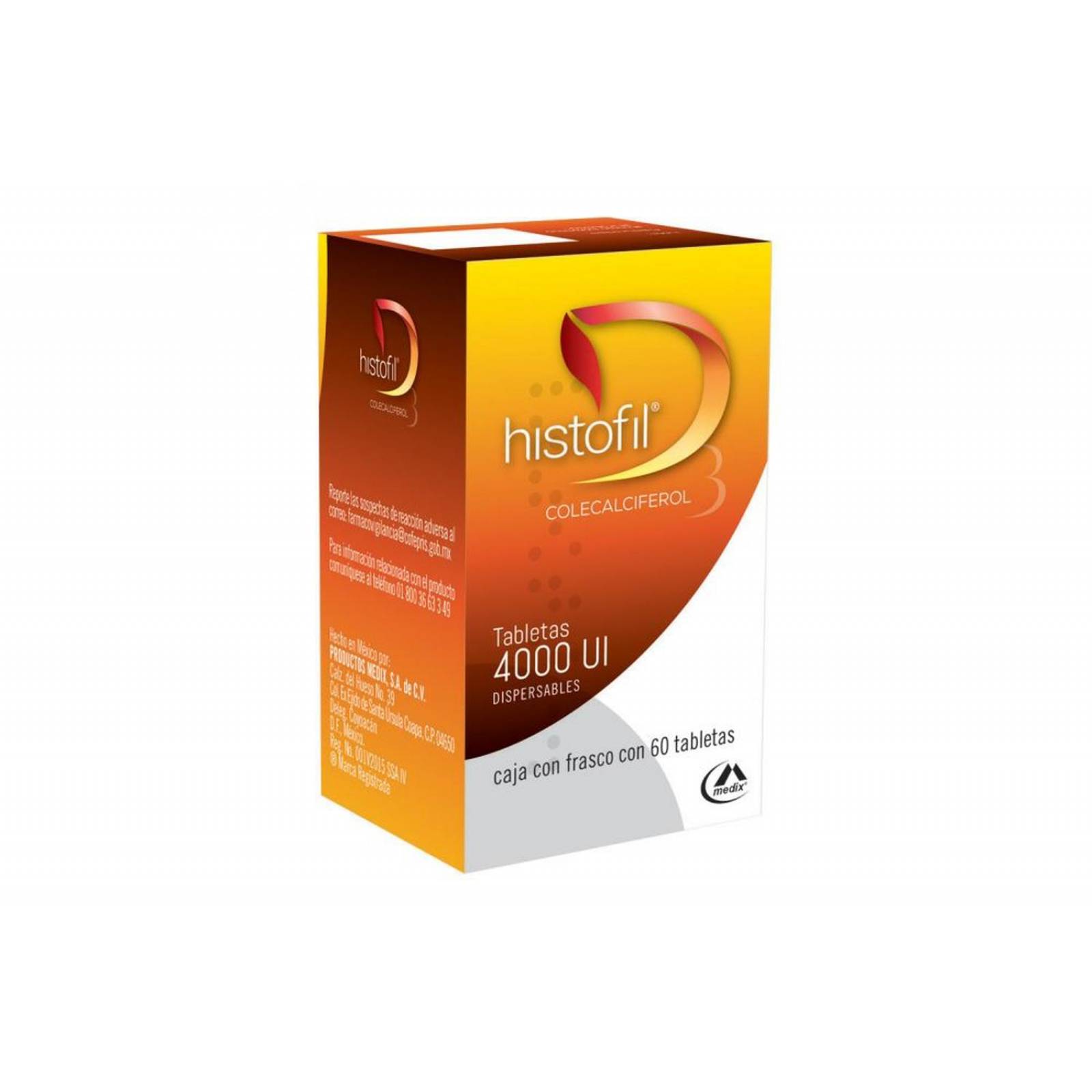 Histofil 4,000 UI Caja Con 60 Tabletas 