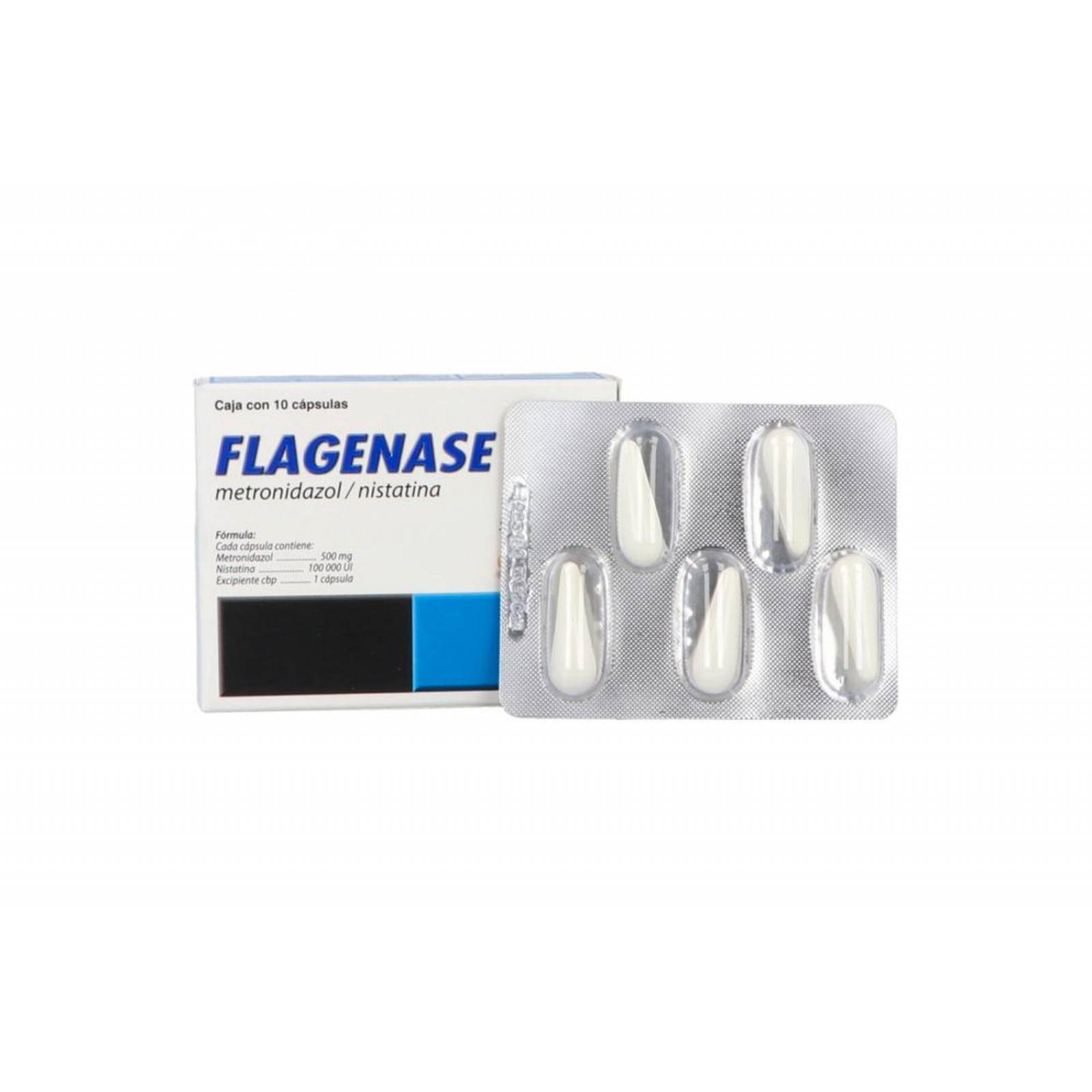 Flagenase VG Caja Con 10 Cápsulas 