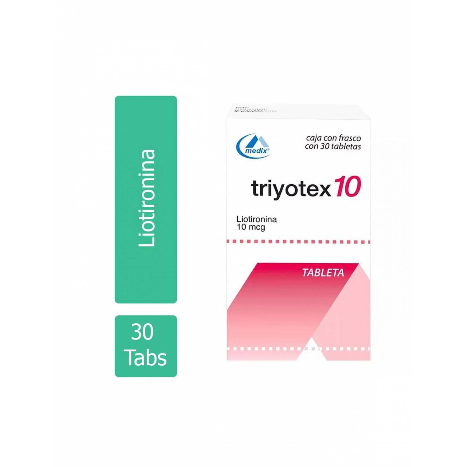 Triyotex 10 mcg Caja Con 30 Tabletas 