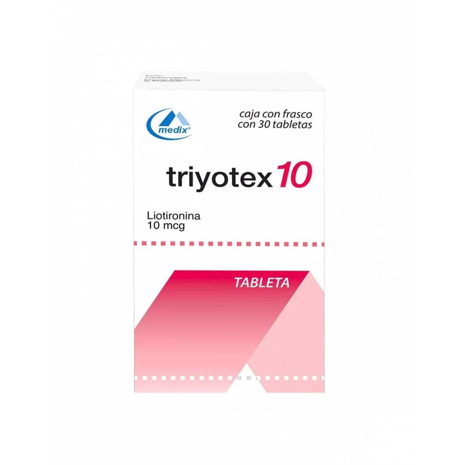 Triyotex 10 mcg Caja Con 30 Tabletas 