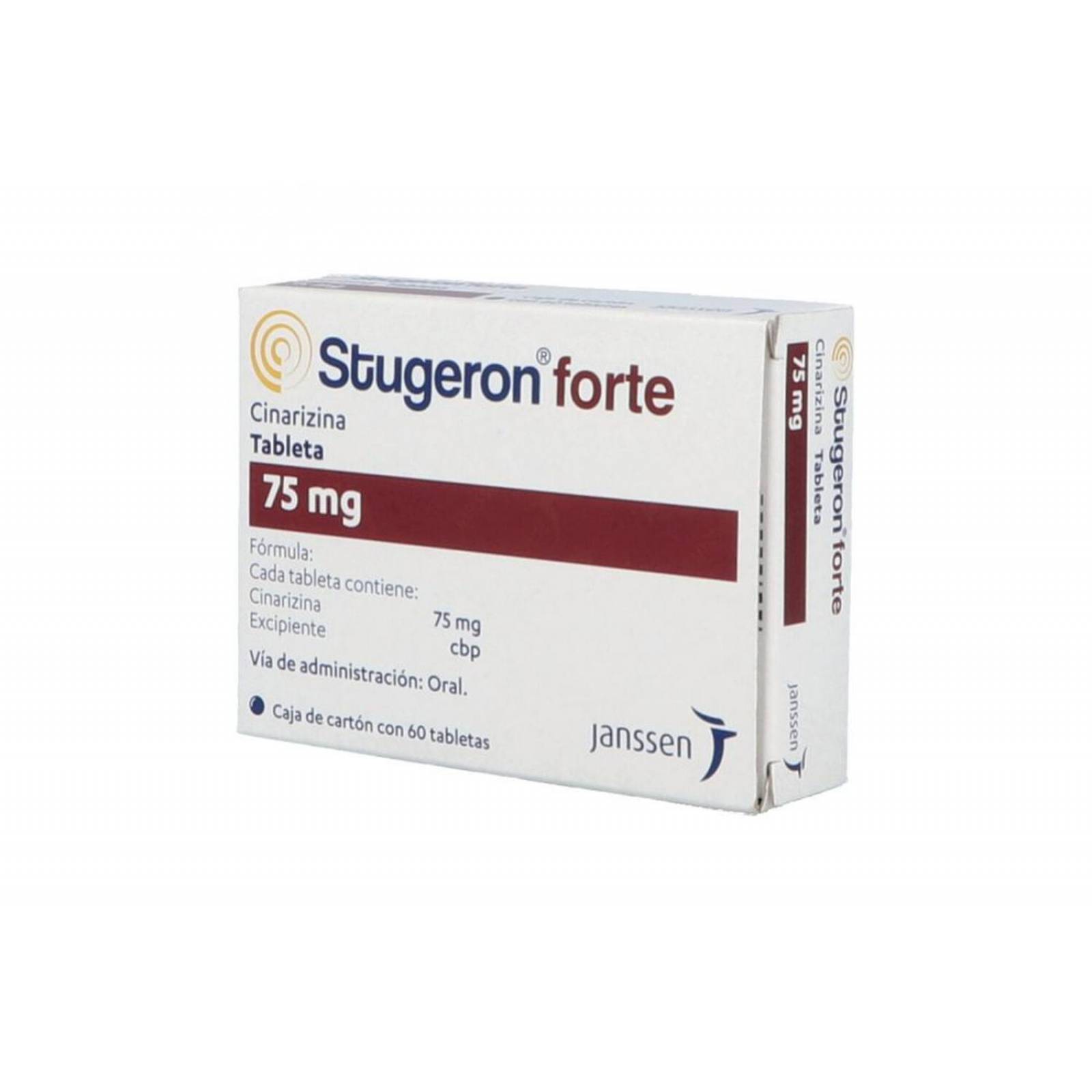 Stugeron Forte 75mg Caja Con 60 Tabletas 
